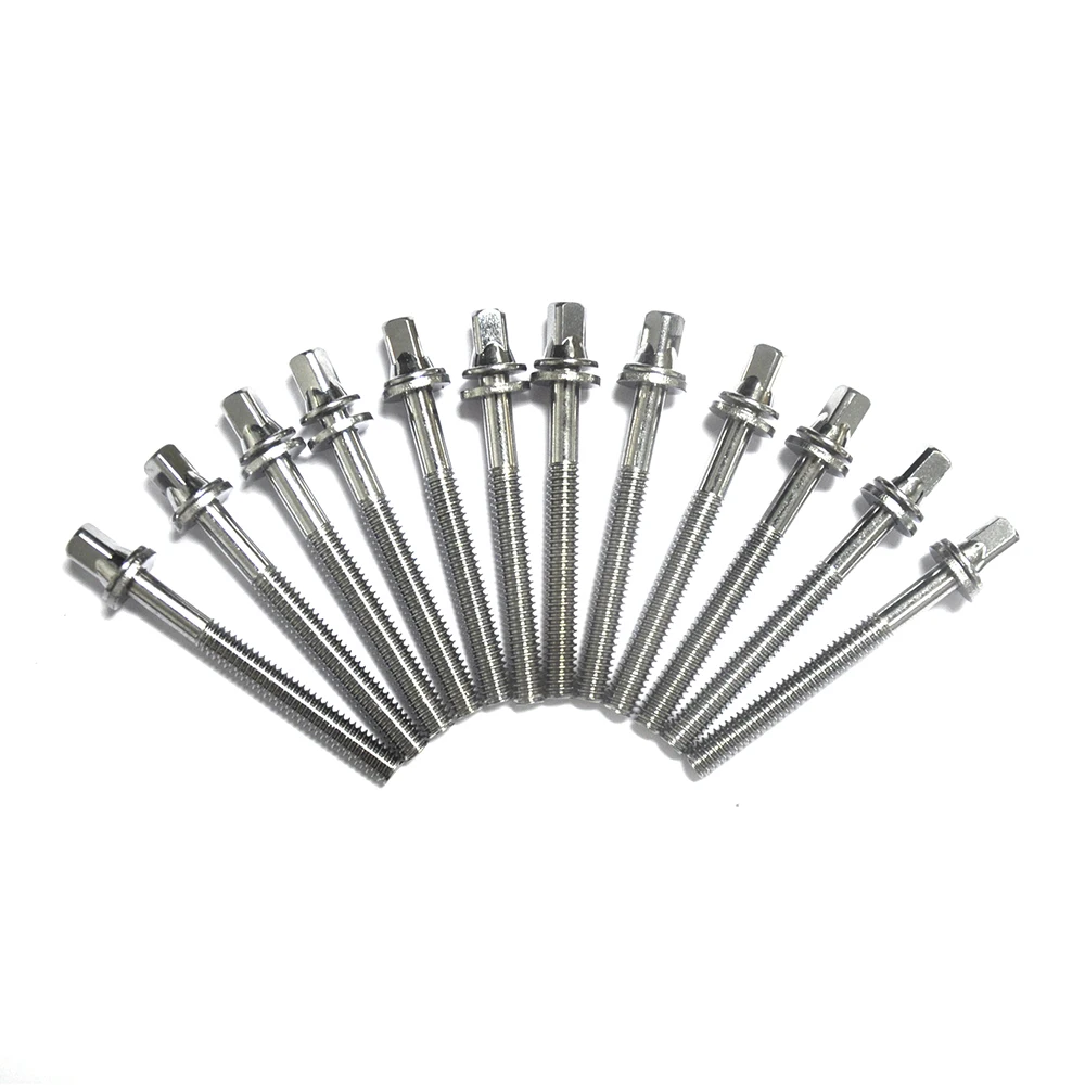 12Pcs Drum Tension Rods 60mm/2.4in With Washers Diameter 7/32‘’