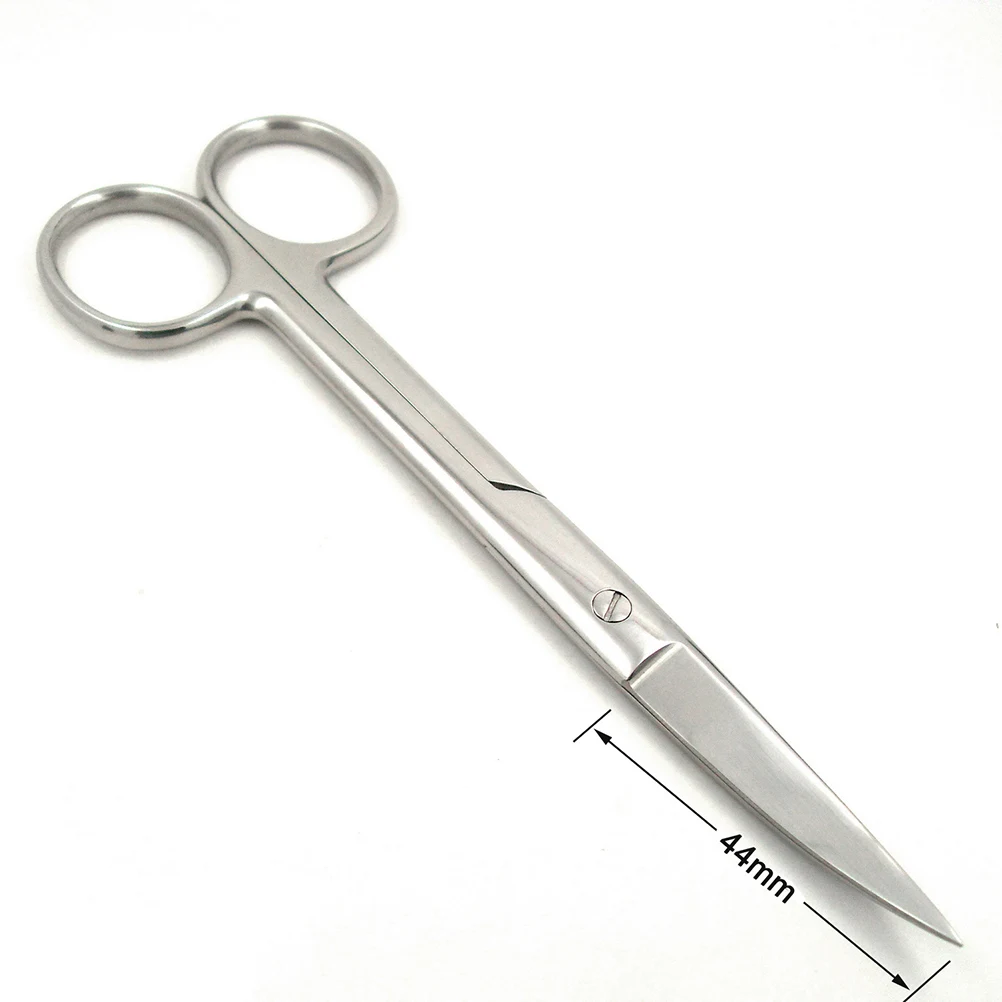 Nożyczki do brwi ze stali nierdzewnej 14 cm, przenośne, precyzyjne, zakrzywione, do makijażu, narzędzia kosmetyczne, nożyczki do kosmetyków.