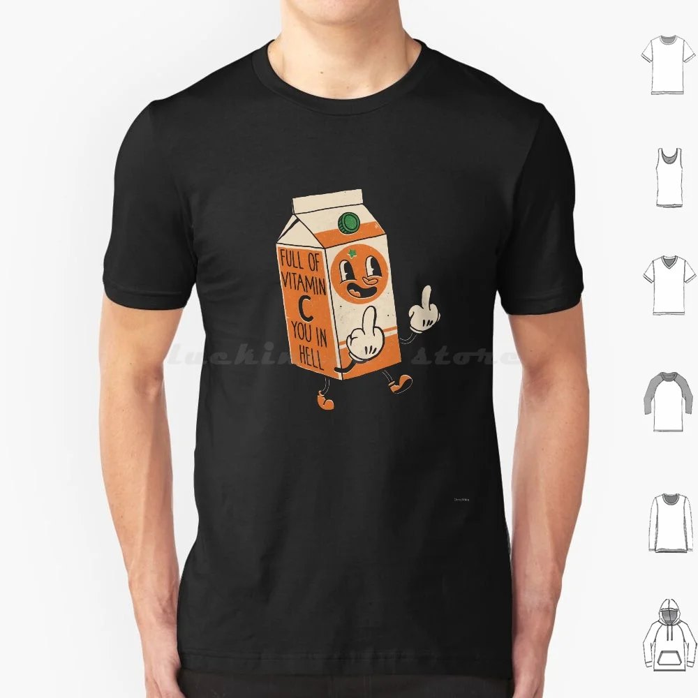 

Vitamin C You In Hell T Shirt Cotton Men Women DIY Print Fruit Healthy Vegan Veganism Orange Vitamin Retro Vintage Funny Humor