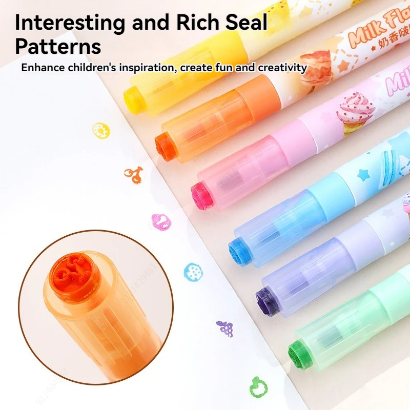 KKPLZZ Pastel Markeerstift Set – 6 Unieke Kleuren, Beitelpunt, Snel Drogend, Niet-giftig, Voor School, Bullet Journal En Planning