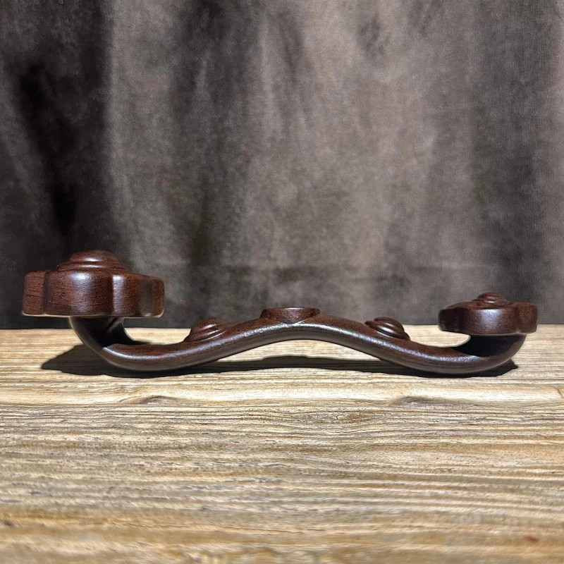 Rosewood Carved Ruyi Handheld Piece Wooden Solid Wood Handicraft Desktop Ornament Cultural Play Flat Mount Decoration
