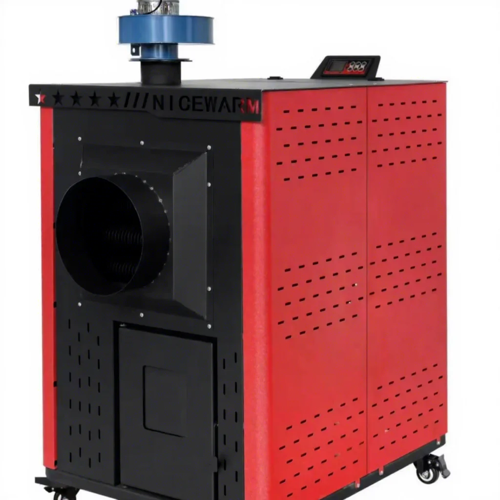Freestanding Outdoor Pellet Stove Oven BBQ Grill Fireplace with 43KW Heating Power Modern Design