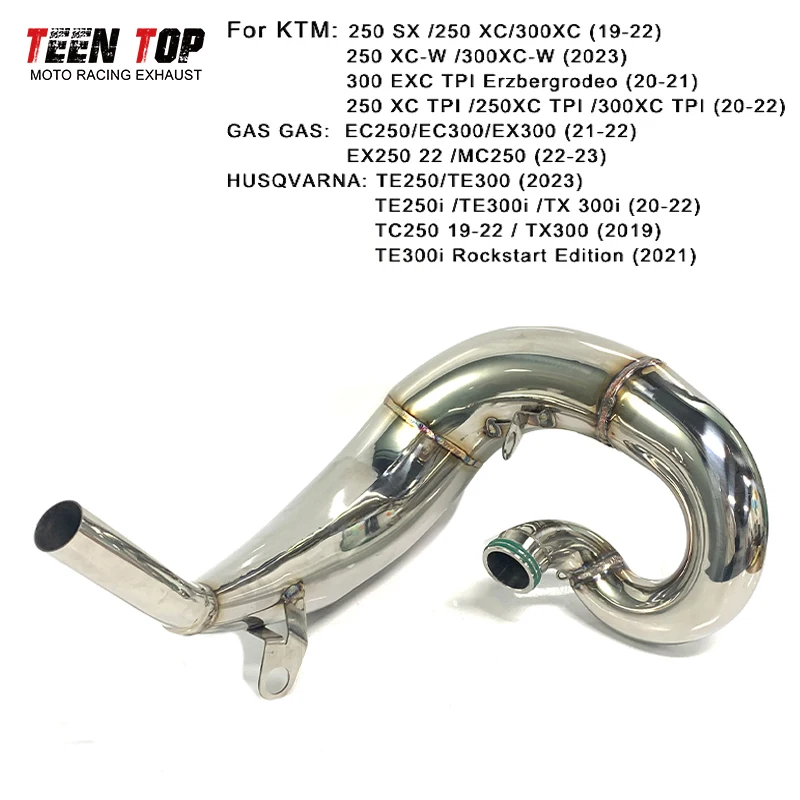 

2Strokes Exhaust Header For KTM 250XC /300XC TPI Dirt Bike Front Link Pipe Stainless Steel 30mm Escape Moto 250SX 250XC-W 250XC