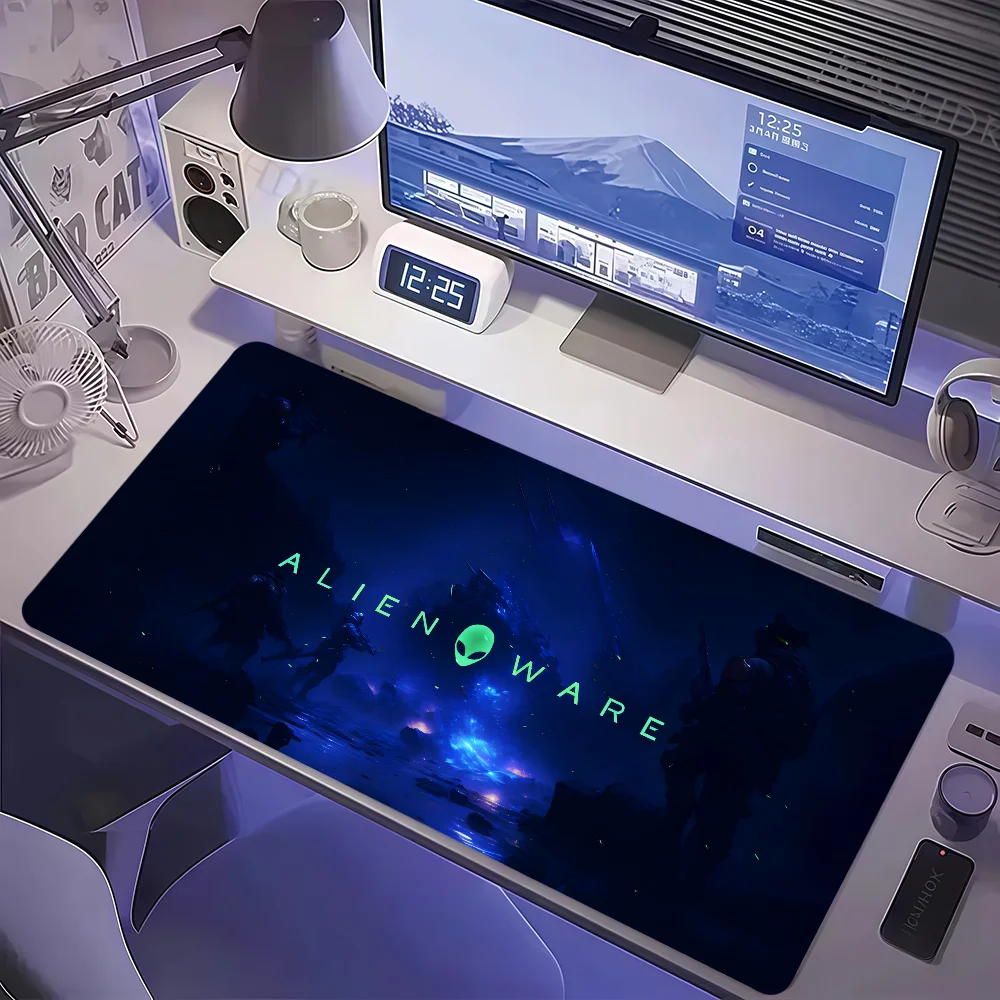 Cool A-Alienwares Blue Mouse Pad Non-slip Thickened MousePad Large Writing Lockedge Office Student Gaming Cushion