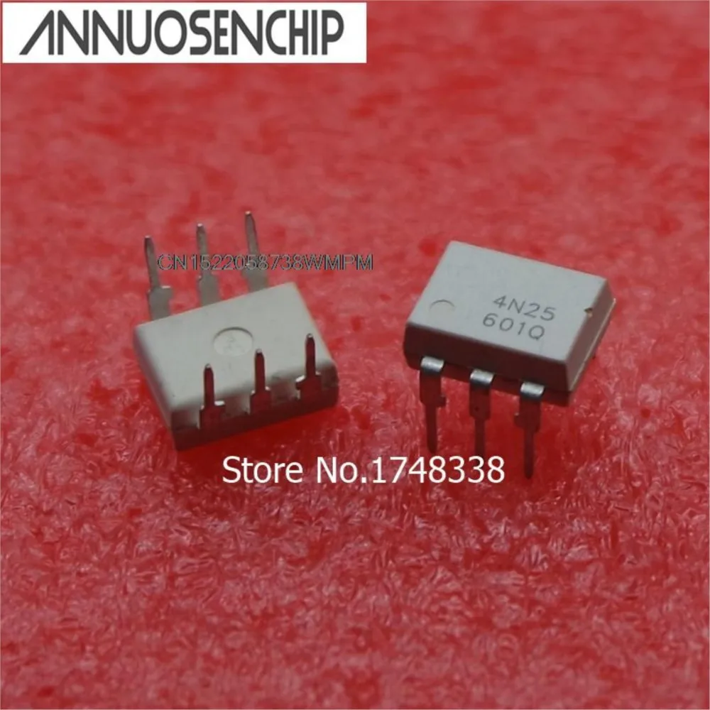 100PCS 6Pin Optoisolators Transistor DIP-6 4N25