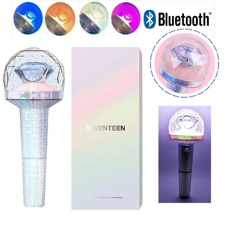 

Kpop для Seventeen Light Stick Ver.2 Bluetooth Concert Lightstick Fans Лампа Ручной светильник Концертная коллекция игрушек Подарки Glow Stick