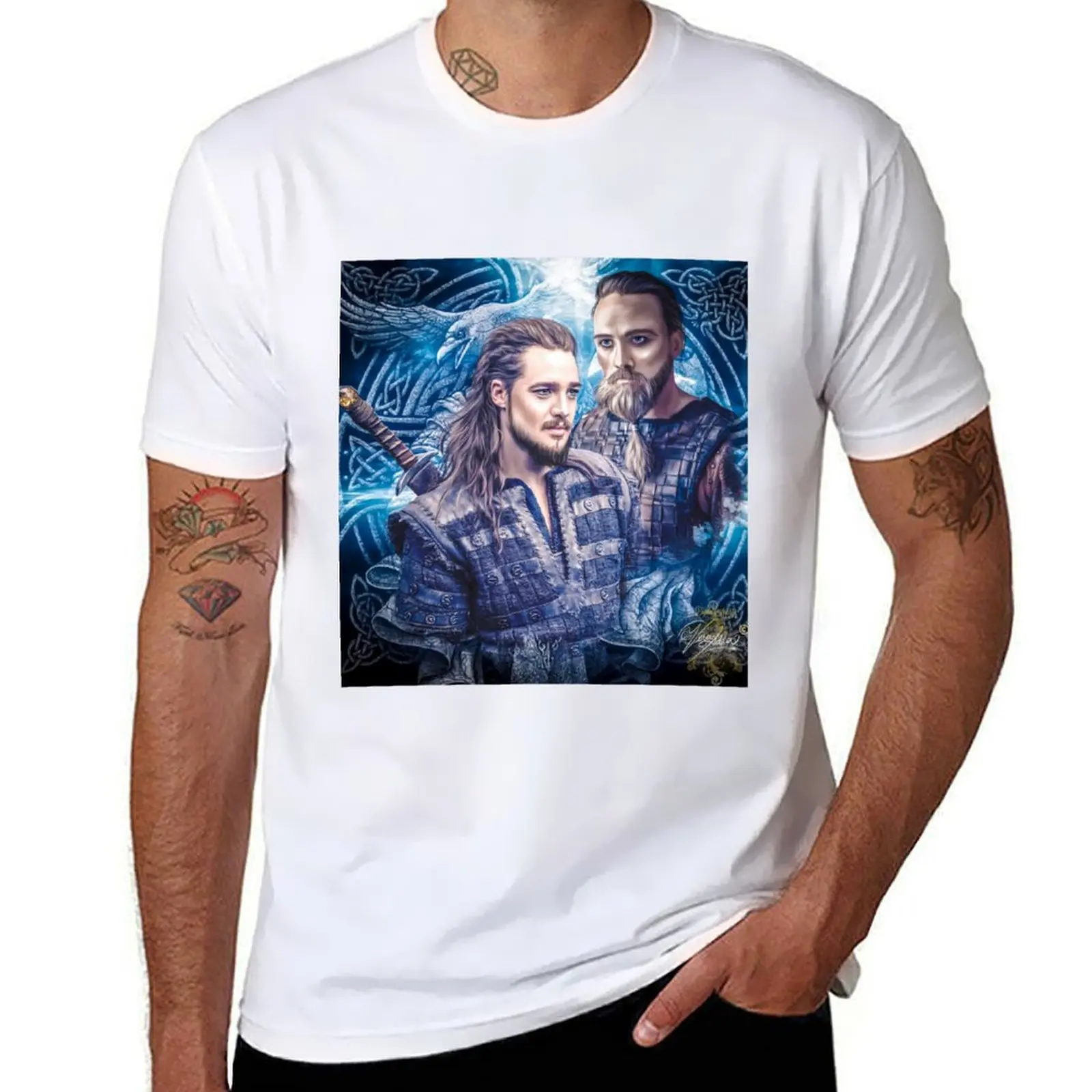 

Erik and Uhtred- The Last Kingdom T-Shirt man t shirt summer t shirts for man cotton soft