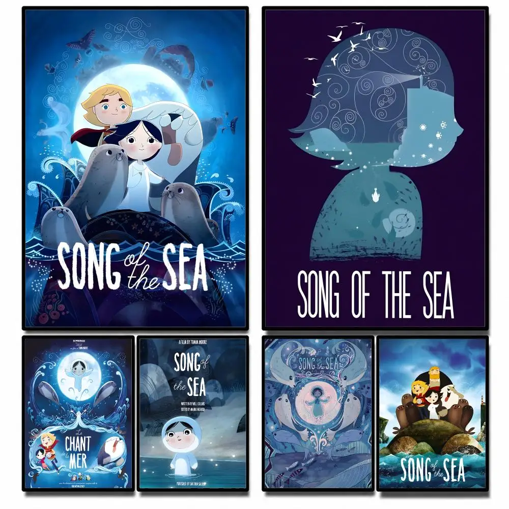 Movie Song of the Sea Poster High-definition  stickers, suitable for bedroom, living room, home decoration