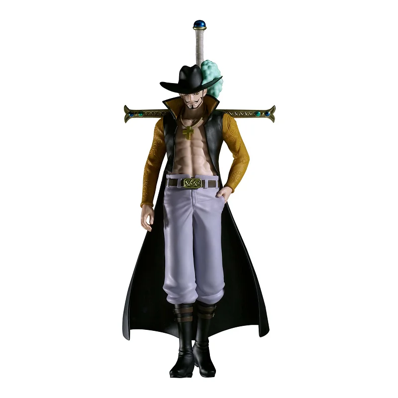 Bandai Original Banpresto Anime One Piece THE Set Sail Dracule.Mihawk PVC Anime Action Figure Collectible Model Toys