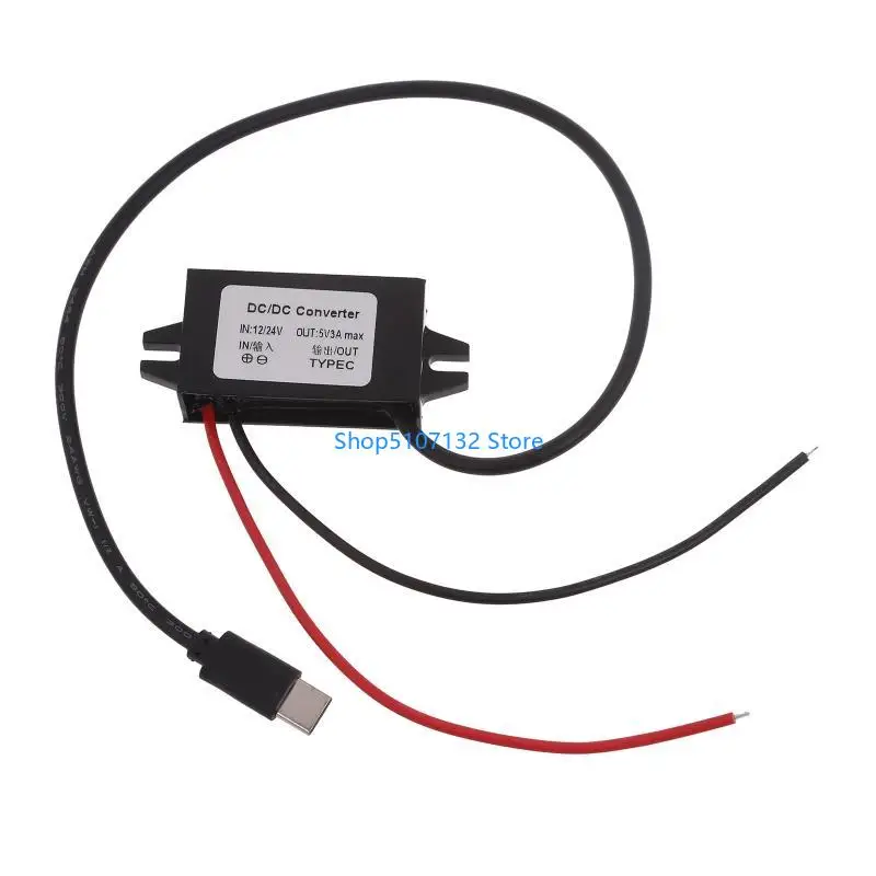 87HD 12V to 5V 3A DCDC Step Down Buckk Converter Power Supply Module Mini USB Micro USB Male Female Type-C Adapter