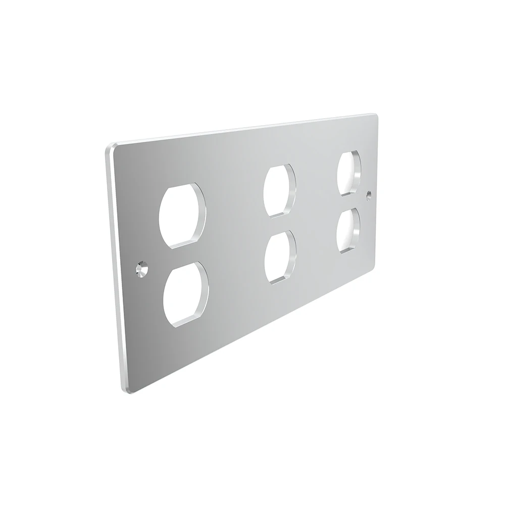 HIFI 6-Loch Amerikanische Standardsteckdose US-Stecker Stromanschluss 3-polige Elektrische Steckdose Abdeckung aus Aluminium – Detail 4