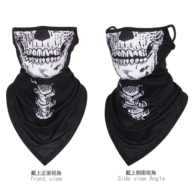 Multi-function Motorcycle Face Scarf Skull Masks Cycling Neck Gaiter Cover Mesh Tube Sport Sunscreen Men Women Bandana Balaclava - Image 8