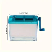 1pc Easy-to-Use Manual Paper Shredder for Sheets,Space-Saving Cross-Cut Design, Non-Slip Base,Ideal for Office,protable 5