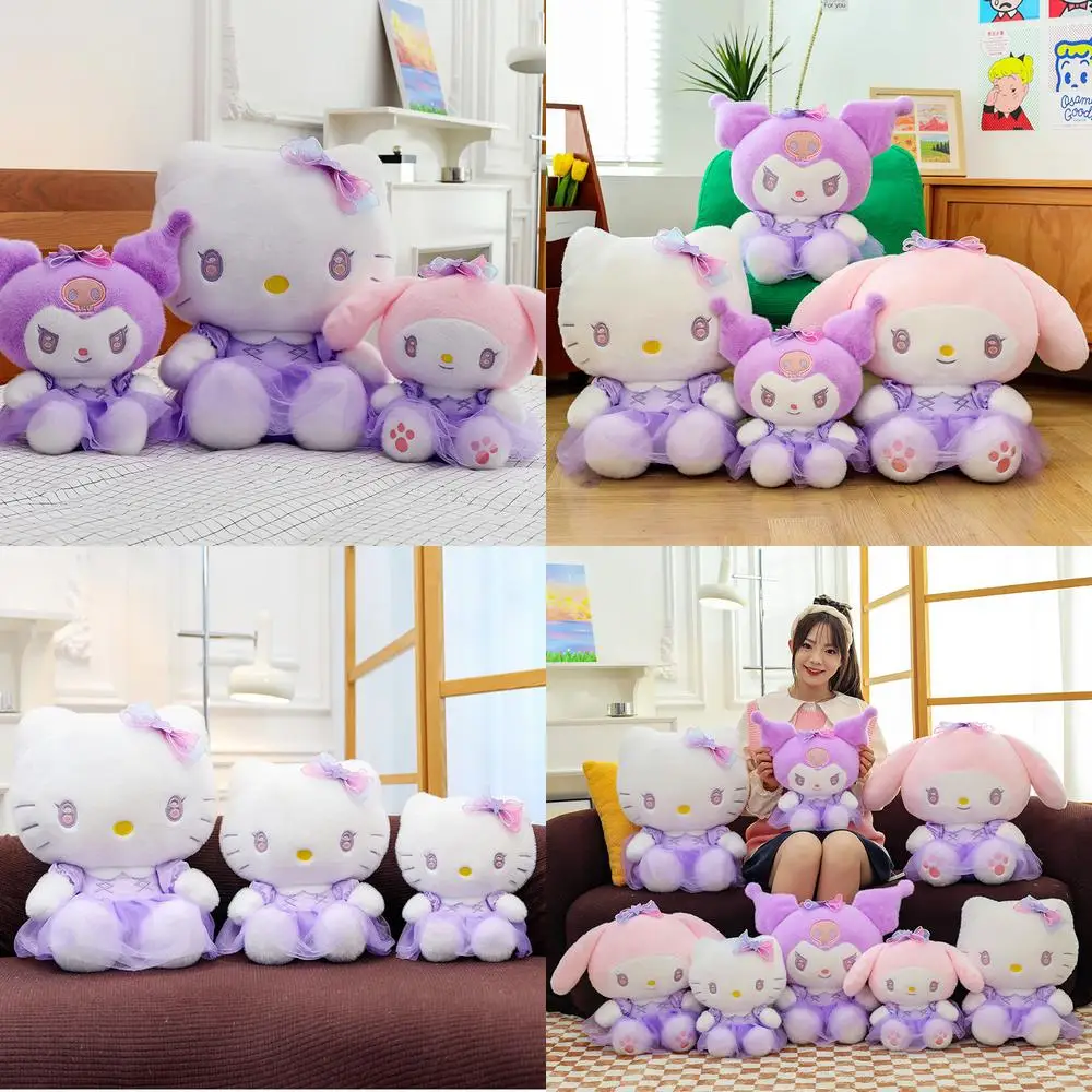 

Sanrio Kawaii Hello Kitty плюшевая игрушка кукла Kuromi Melody плюшевая кукла Galaxy Supernova милые мягкие игрушки детский подарок на день рождения