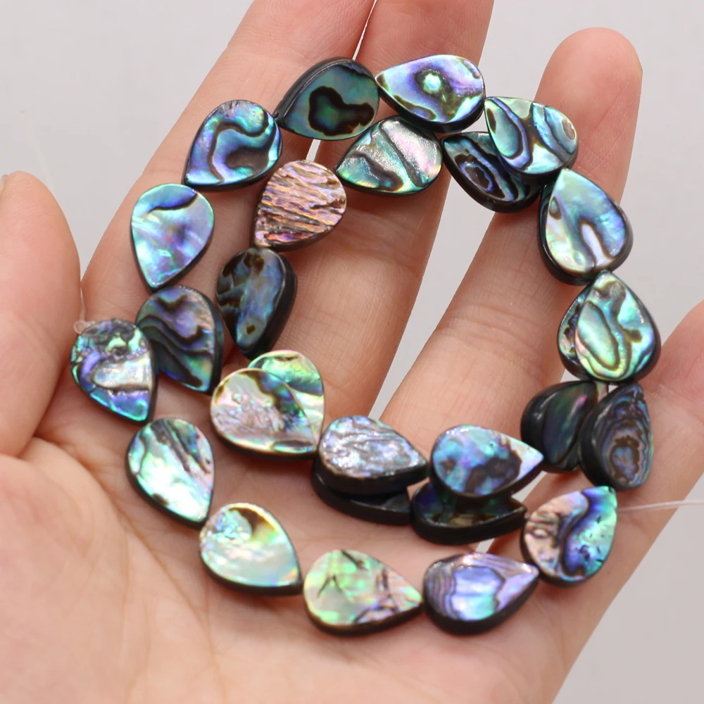 DIY-Perlen aus Abalone-Muschel, tropfenförmige Trennperlen für die Schmuckherstellung, DIY-Halsketten, Armbänder, Ketten, Ohrringe, Accessoires – Detail 3