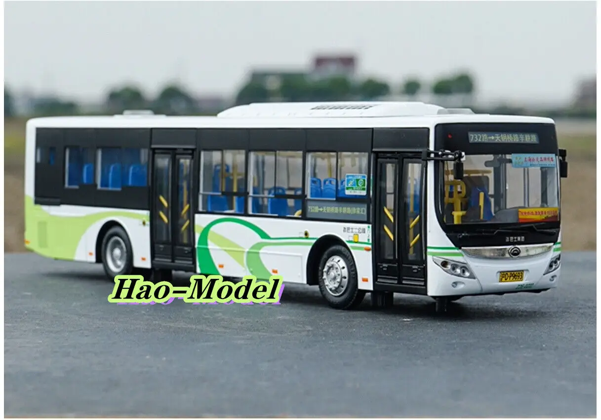 1:42 For YUTONG E12 Shanghai Bus Pure Electric Model Alloy Diecast Boys Girls Toys Kids Gifts Hobby Display Ornaments Collection