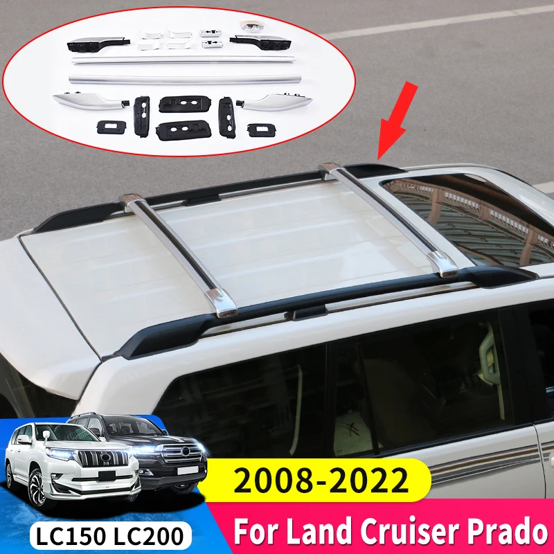 2008-2022 For Toyota Land Cruiser 200 Prado 150 Lc150 LC200 Aluminum Alloy Top Luggage Rack Body Kit Modification Accessories