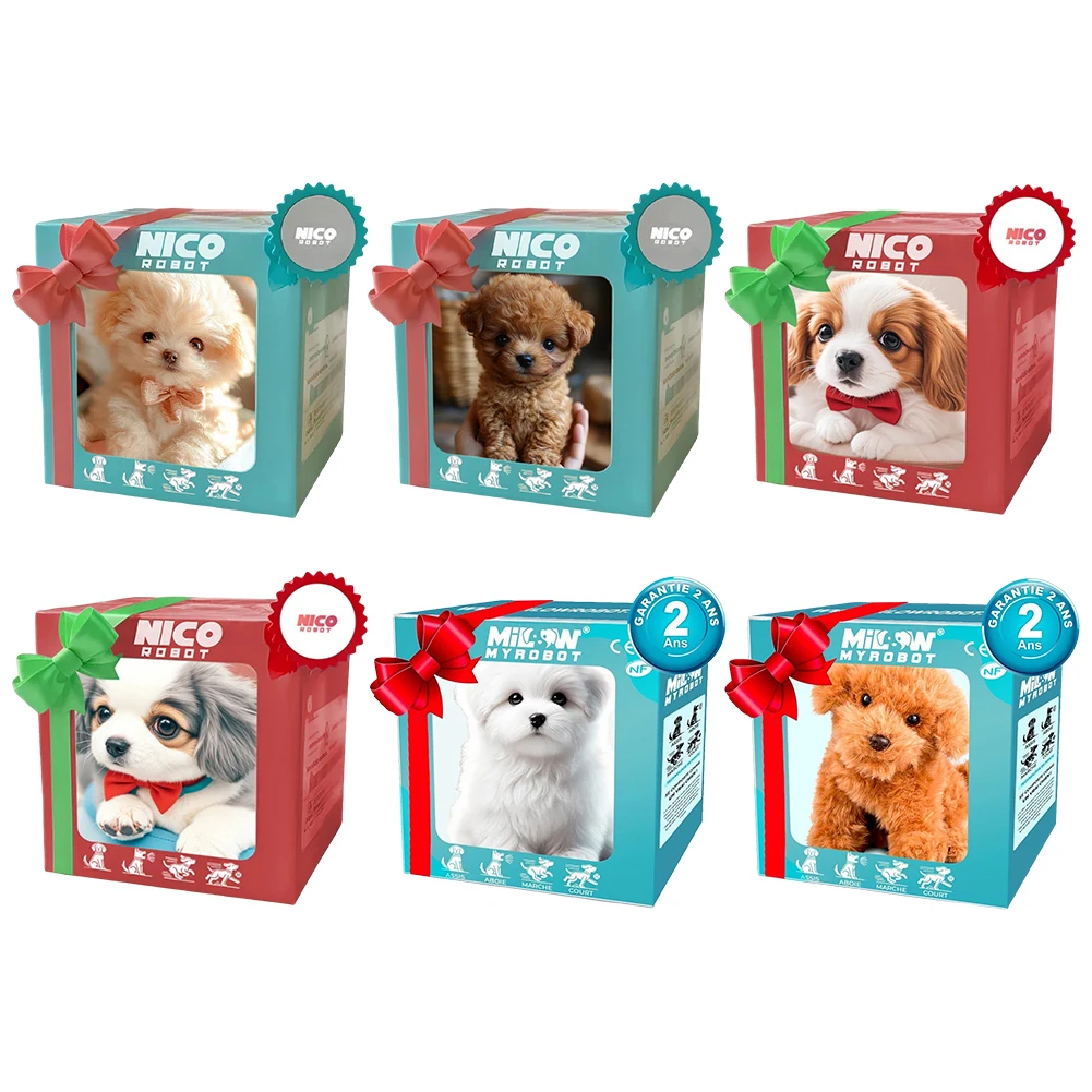 Electronic Robot Dog Interactive Plush Puppy Toy for Girls Boys (St. Bernard 1)