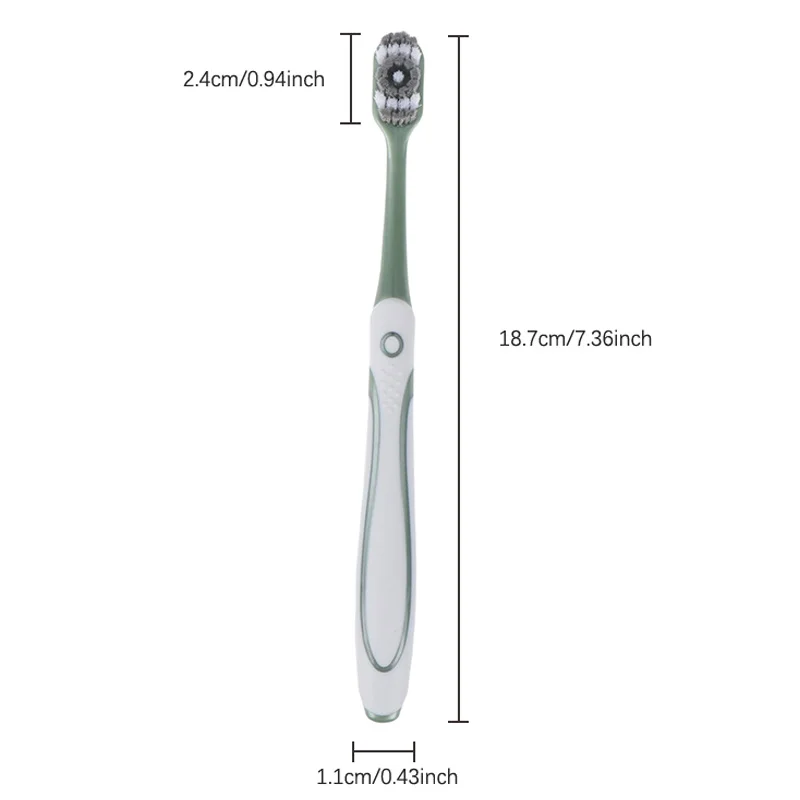 5Pcs Individually Packaged 360 Whole Mouth Clean, Mens Toothbrush, Medium-Hard Bristle Toothbrush For Adults, Excellent Cleaning