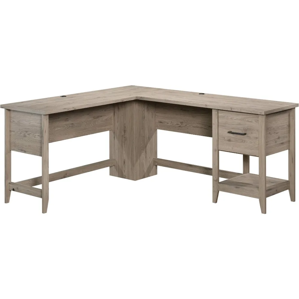 

Sauder Summit Station L-Desk, L: 58.66" x W: 66.46" x H: 29.02", Laurel Oak finish