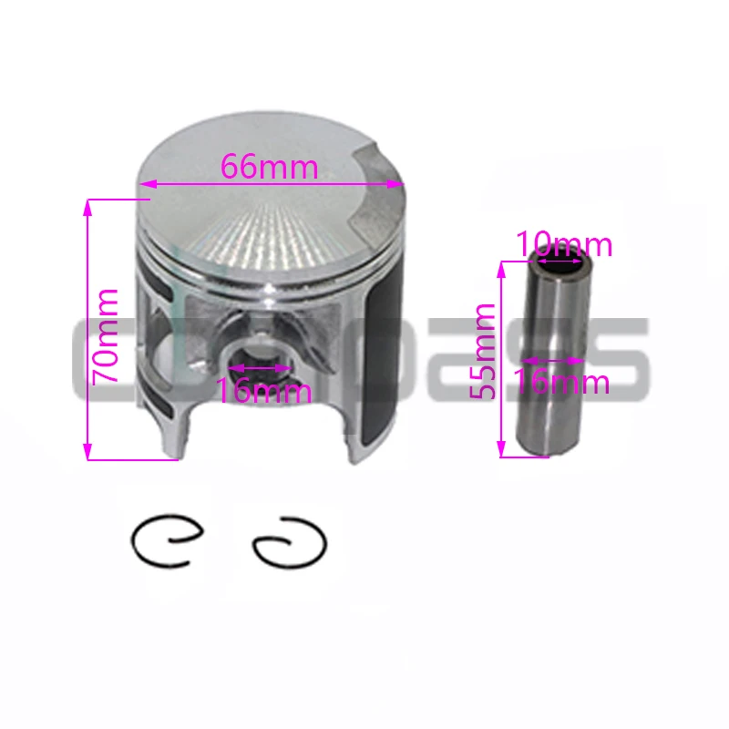 오토바이 보어 66mm 피스톤 링, 혼다 CR250 CR 250 야마하 YFS200ATV 오프로드 오토바이 실린더 피스톤 링에 적합