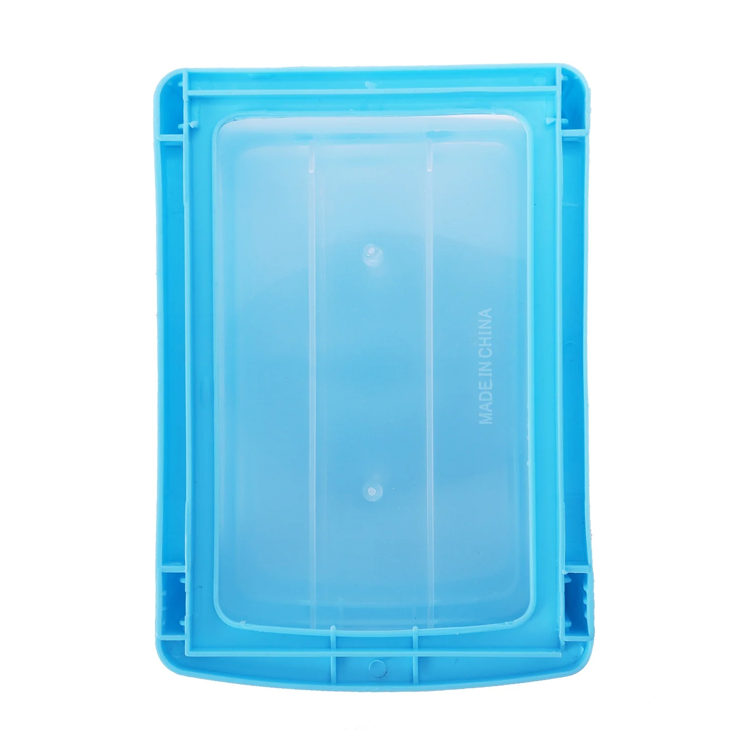 Mini boîte de rangement en plastique de type perpétuel, bleu, 3 couches