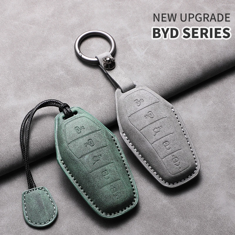 

Premium Leather Key Fob Cover Case for BYD Han / Tang / Frigate 07 (G-Style Key)