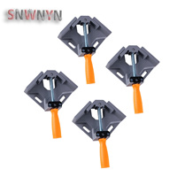 4PCS 90 Degree Right Angle welding Clip Clamp Adjustable Aluminum Alloy Frame Corner Clamp Woodworking Clamping Handle Tool