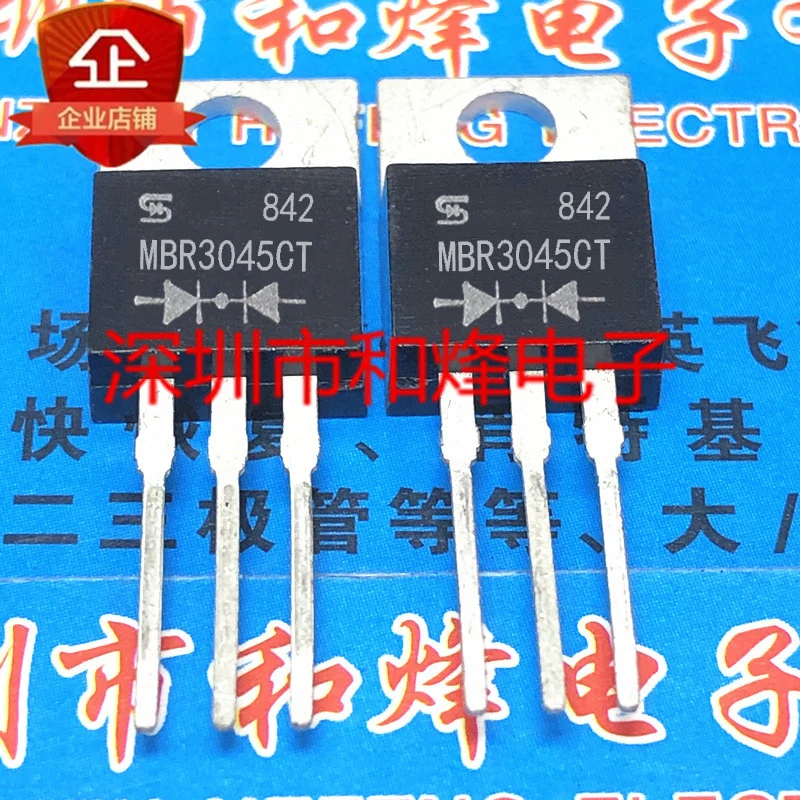 10PCS/Lot MBR3045CT 30A 45V TO-220 Really Stock Best Quality In Stock Fast Shipping