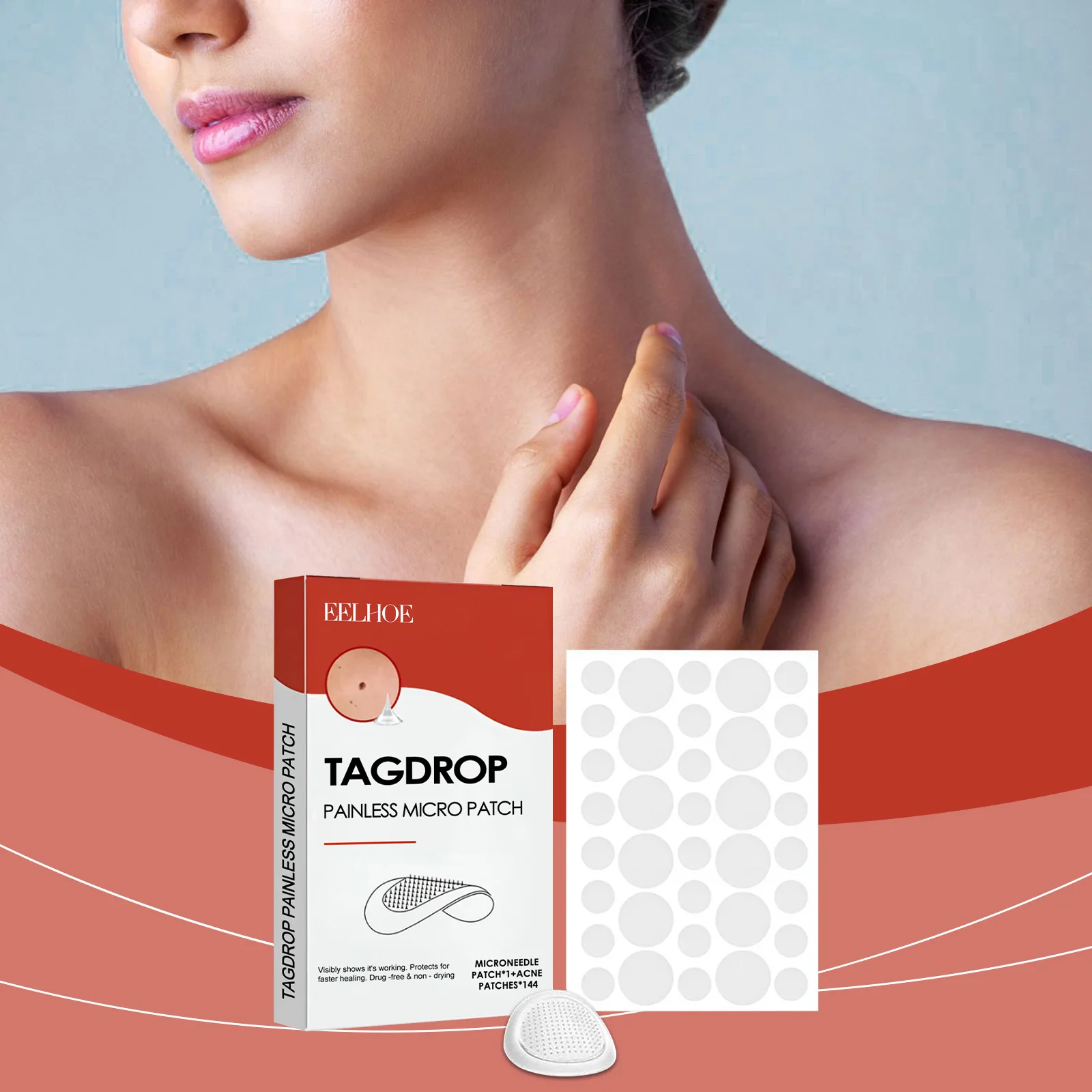 

144PCS Round Pimple Patch Acne White Invisible Acne Removal Skin Care Stickers Concealer Face Absorbing Spot Beauty Makeup Tools