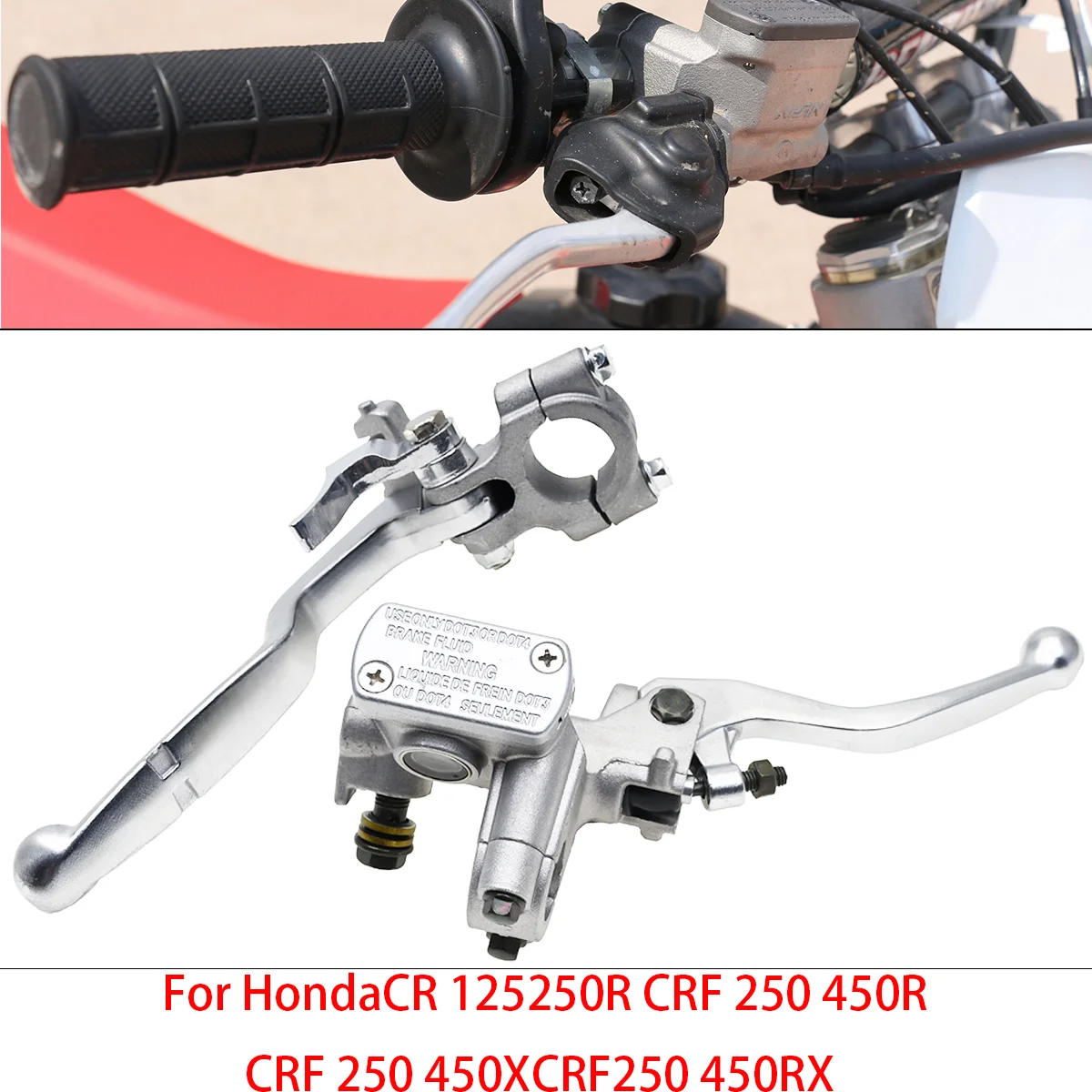 Palanca de Freno y Embrague de Alta Calidad para Motocicleta Todoterreno, Repuesto para Honda CR CRF 250R 450R 2004-2021, Piezas de Motocross