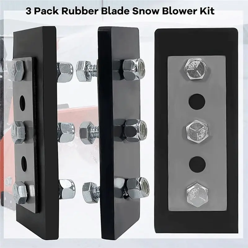 مجموعة تعديل دفاعة منفاخ الثلج WON - 1/4 بوصة 3 شفرات عالمية، لتعديل آلة مرحلتين متينة وسهلة التركيب