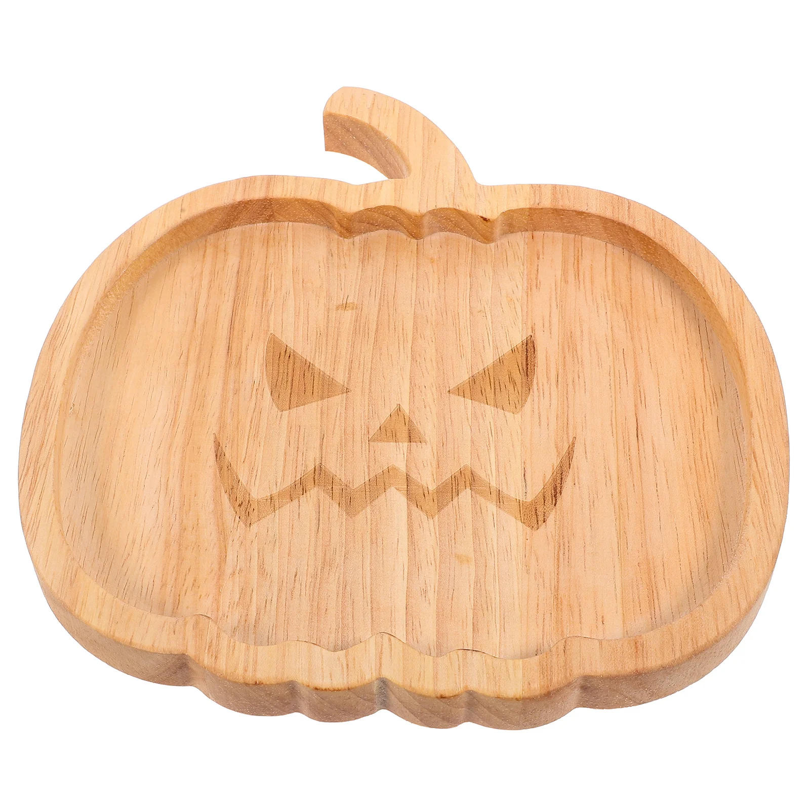 

Pumpkin Shaped Wooden Serving Plate Smooth No Burrs For Food Display Snack Storage Dry Fruit Holder Kitchen Decor Party