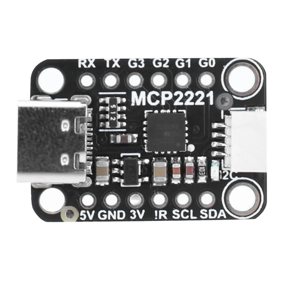 MCP2221A General Purpose USB To GPIO ADC I2C USB To GPIO Module Board for Adafruit Stemma QT/Qwiic