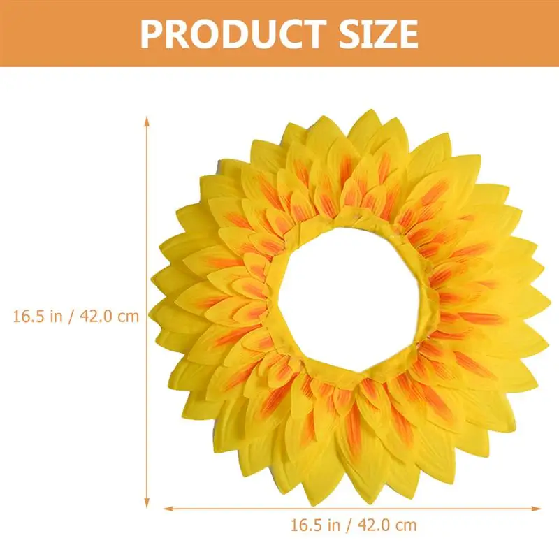 Party Hats Adults Funny Embellished Headband Flower Headgear Sunflower Favors Kids Headpiece Costume