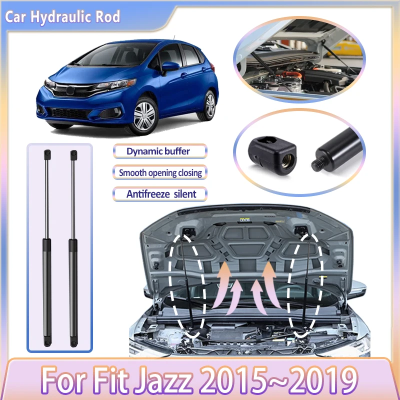 

Car Front Hood Hydraulic Rod For Honda Fit Jazz MK3 2015~2019 2016 Durable Supporting Gas Strut Shock Bar Tool Auto Accessories