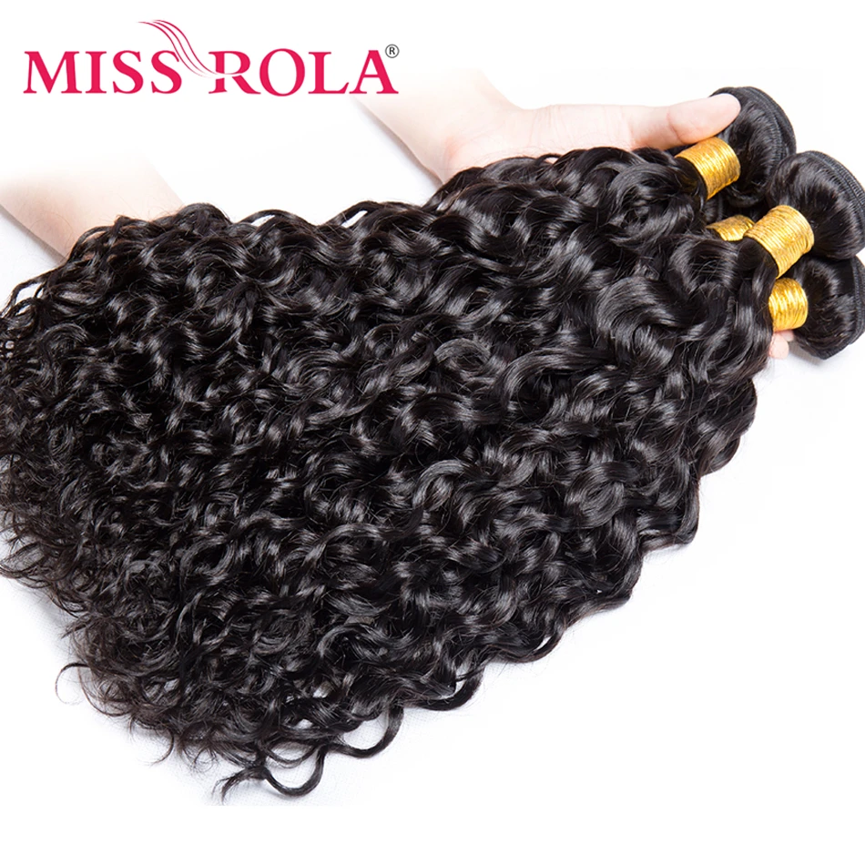 Miss Rola Afro Kinky Hair Bundles With 4x4 Closures Brazilian Afro Curly Hair Weave 100% Human Hair Remy Hair Extensions