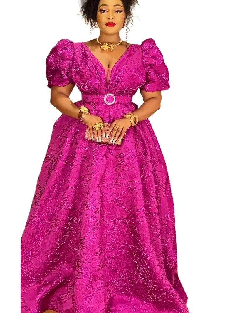 

plus Size Elegant African Luxury Gown Long Dress Ankara Ladies Clothing Muslim Wedding Party Evening Wear for Women 2026