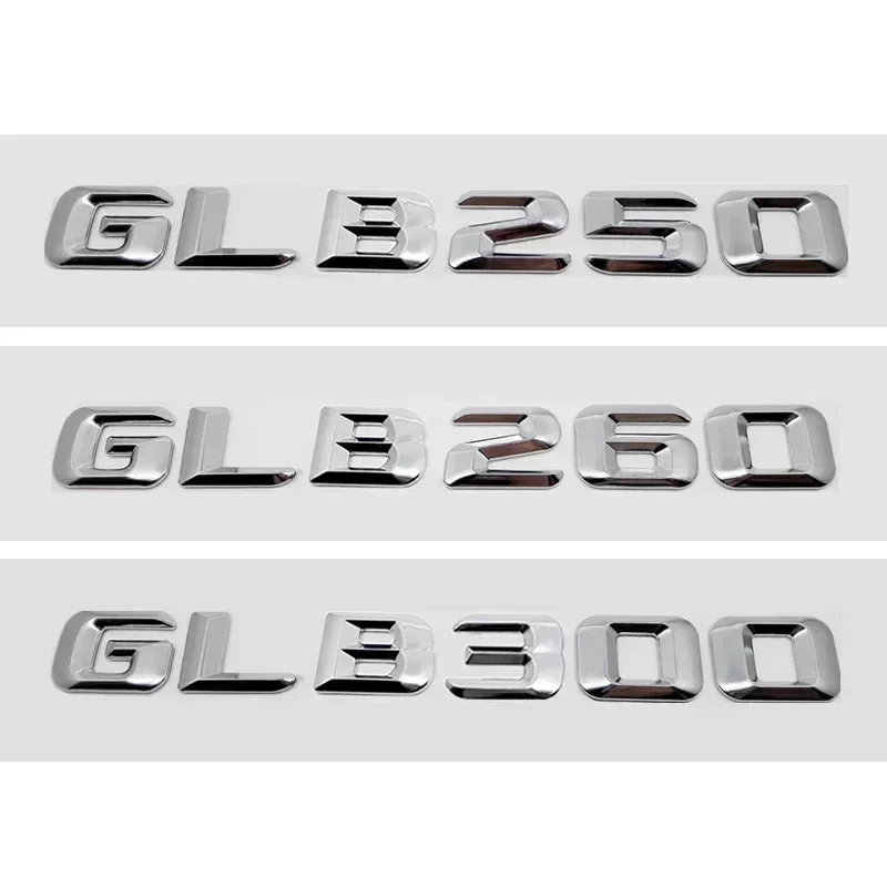 ABS 3D Car Stickers Rear Tail Decal Emblem for Mercedes Benz GLB180 GLB200 GLB220 GLB250 GLB260 GLB300 GLB350 GLB400 GLB450