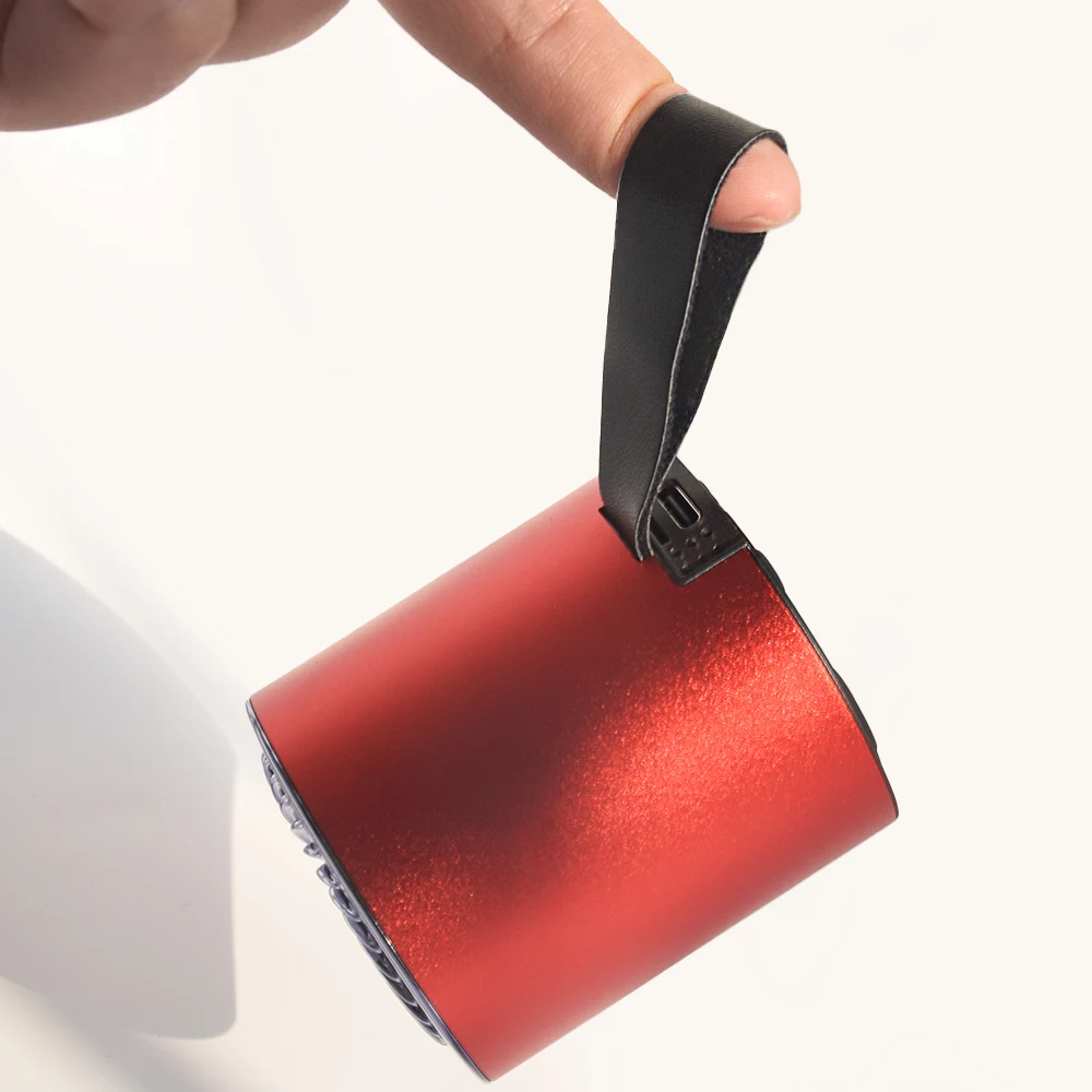 VTE M7 Portable Speaker Metal Compatible Bluetooth TWS Stereo Sound FM Radio with Mic RGB Light  Outdoor Travel