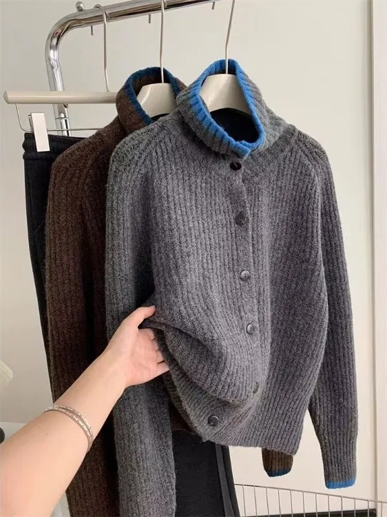 Ay High Collar Knit… - image