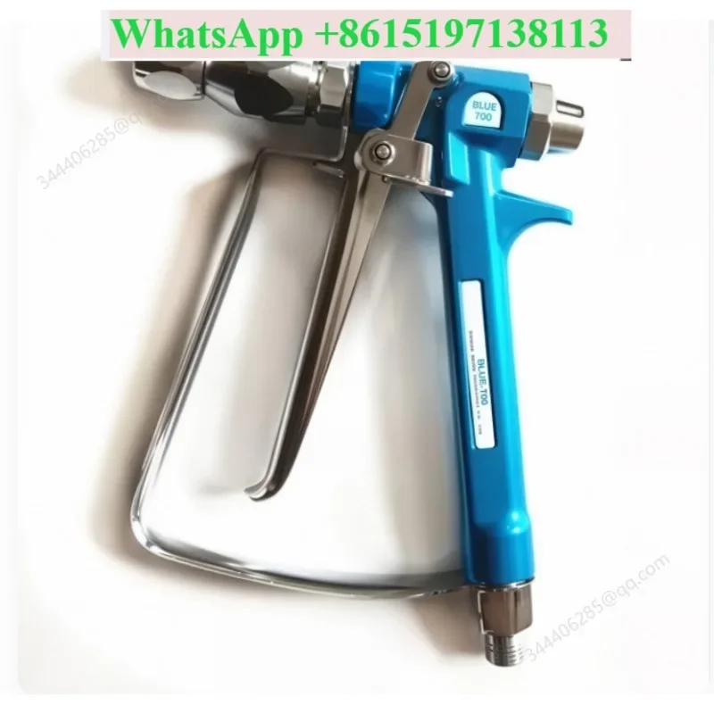 High Pressure Airless Sprayer Blue Four Finger Spray Gun for Putty Application