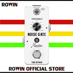 Rowin LEF-319 Guitar Noise Gate Pedal Noise Killer Pedals Noise Suppression Effects For Electric Guitar Hard Soft 2 Modes