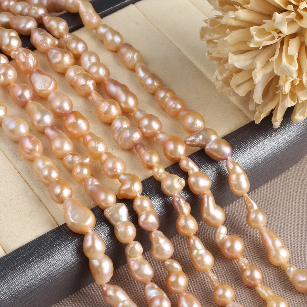 Natural Pearl Teardrop Beads Exquisite Shape Elegant Appearance for DIY Jewelry Making Handmade Bracelet Necklace Length 36cm