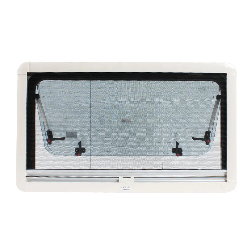 HEYRV Caravan Accessories 300 X 500mm RV Side Window with Sunshade Blinds Double Glazing Acrylic Sliding Window