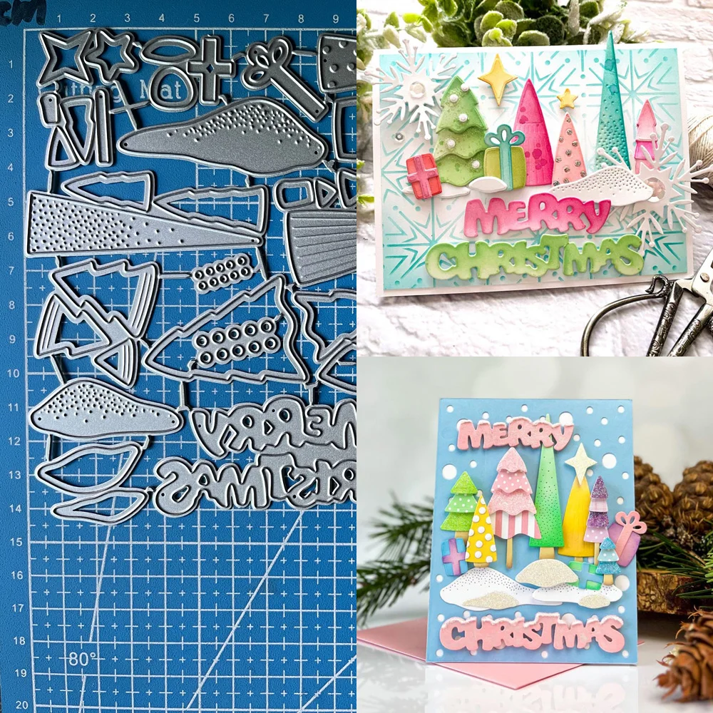 Glückliche Göttin Metall Stanzformen Bäume von Jubeln Diy Scrapbooking Fotoalbum Dekorative Prägung Papier Karte Handwerk