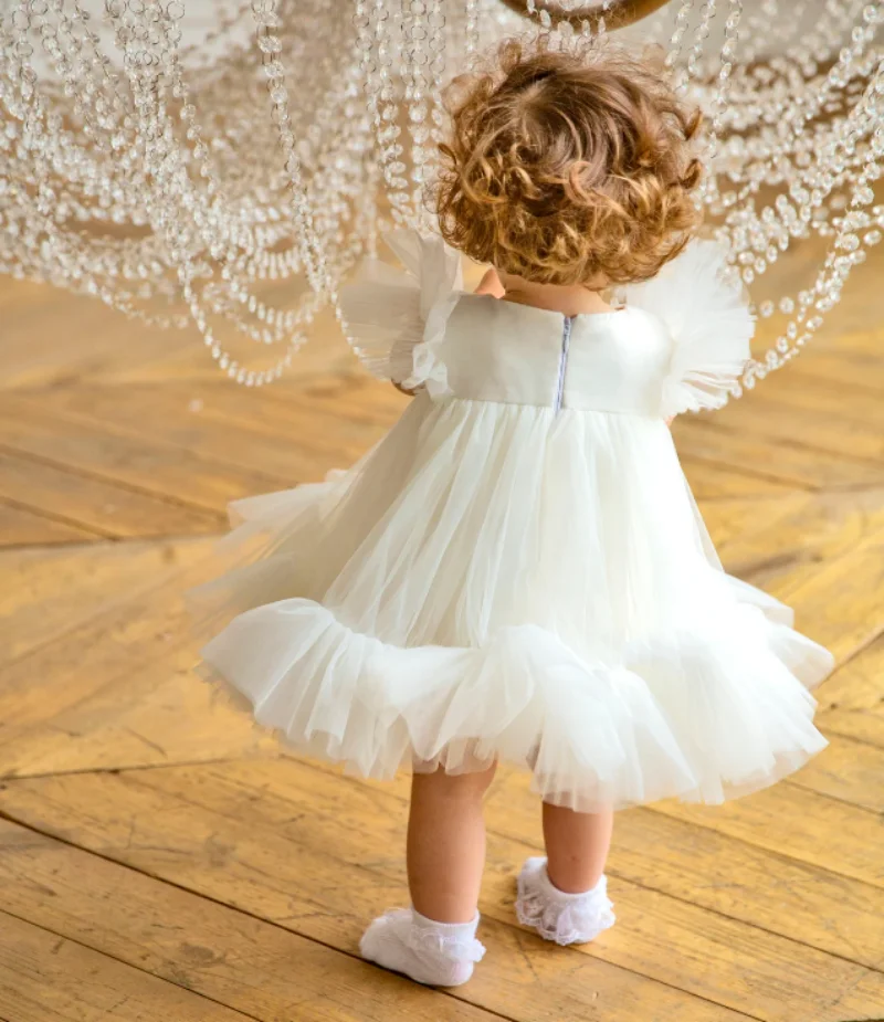 Baby Girl Dress Special Occasions, Flower Girl Dress, Toddler Tulle Dress, 1st Birthday Dress, Princess Formal Dress, Dance Gown