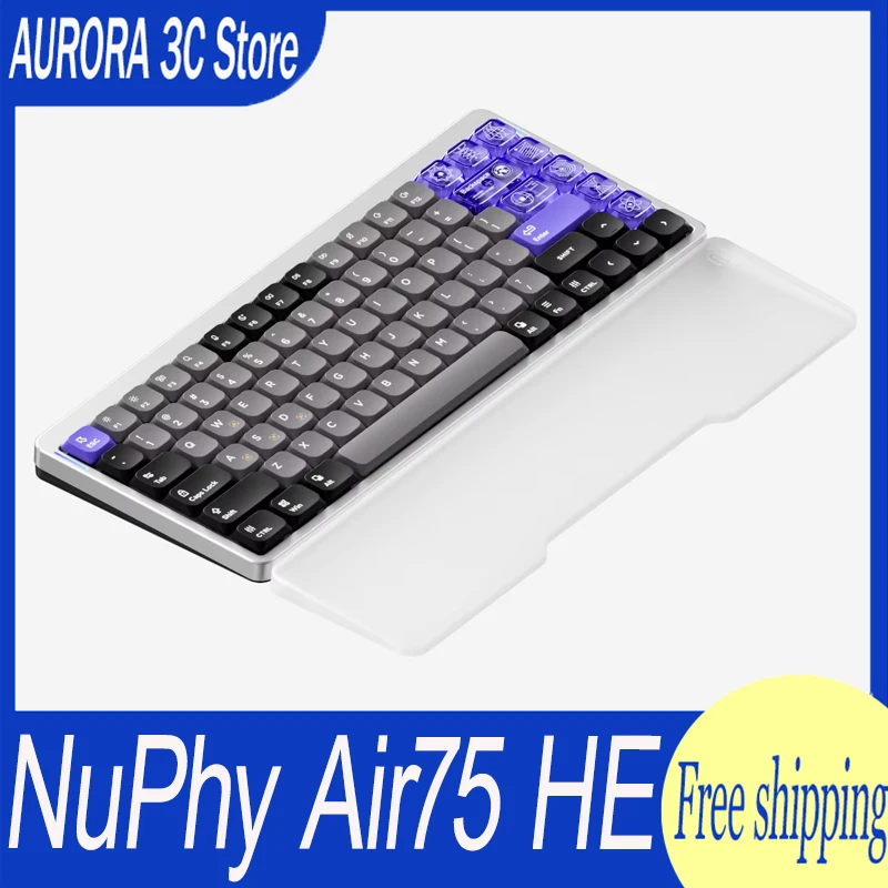 NuPhy Air75 HE Gaming Keyboard Gateron Jade POM Mini Magnetic Switch 0.01mmRT SOCD DKS 8k Polling Rate 0.125ms Latency Keyboard