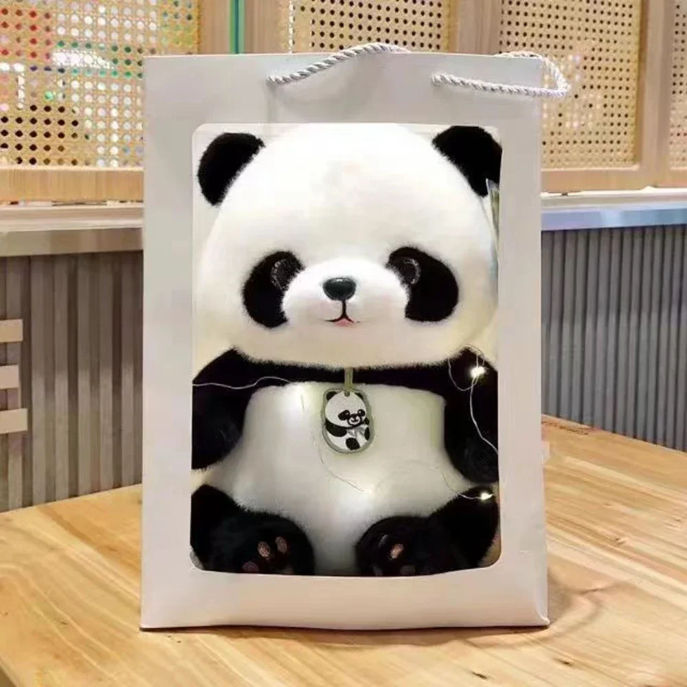 24CM Internet Celebrity China Panda Knuffel Nationale Schat Bei Bei Kalmeren Slapende Pop Geef Kinderen Feestelijke Verjaardagscadeau