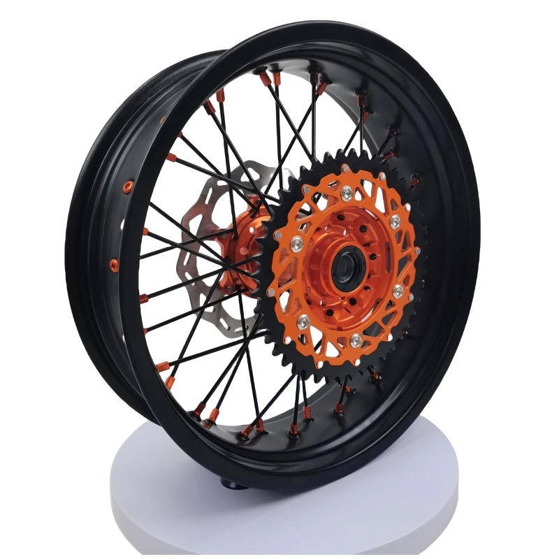 Fietsen Motoraccessoires Supermoto Wielen 17 Velgen Set Fit KTM-EXC 250 450 03-15